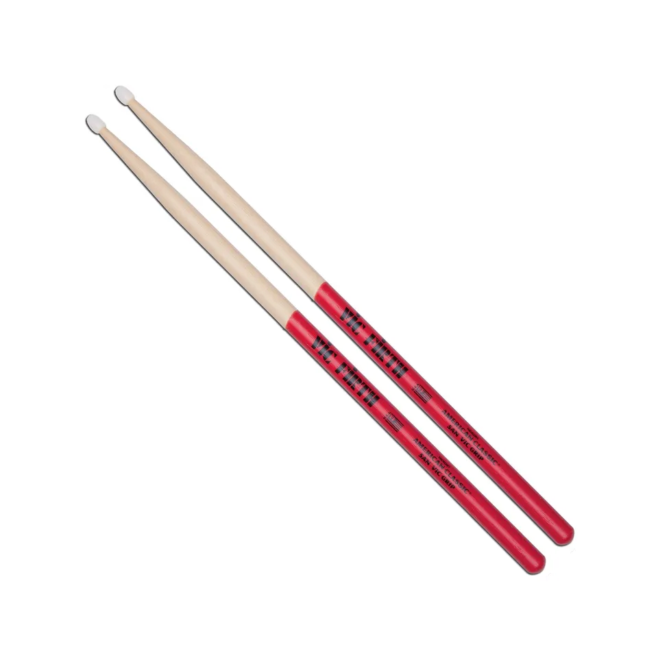 vic-firth-american-classic-5a-nylon-vic-grip-drumsticks image 1