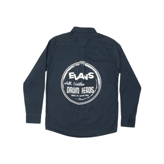 evans-heritage-work-shirt-arbeitshemd-navy-lange-rmel image 1