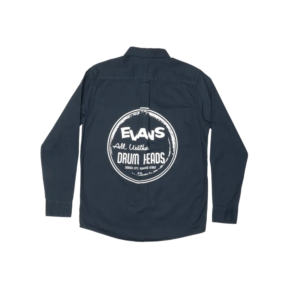 evans-heritage-work-shirt-arbeitshemd-navy-lange-rmel image 1