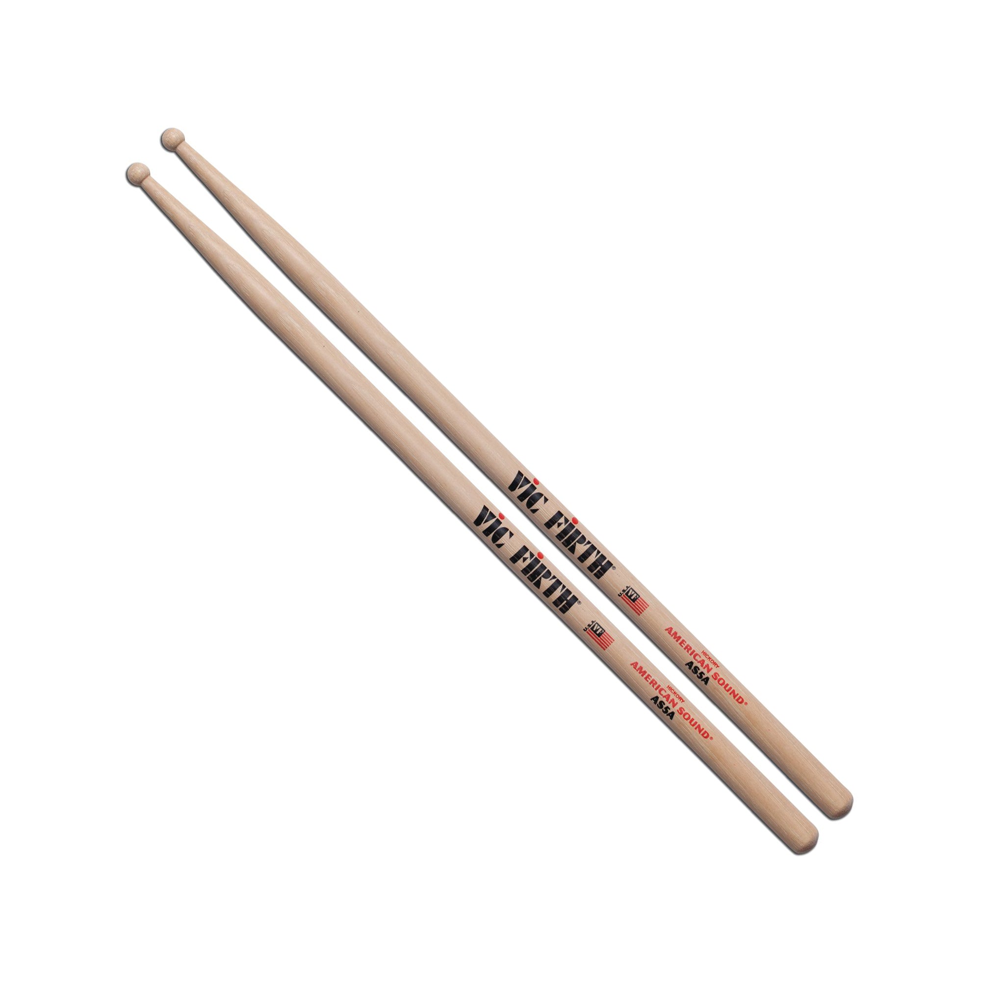 vic-firth-american-sound-5a-drumsticks-round-tip image 1