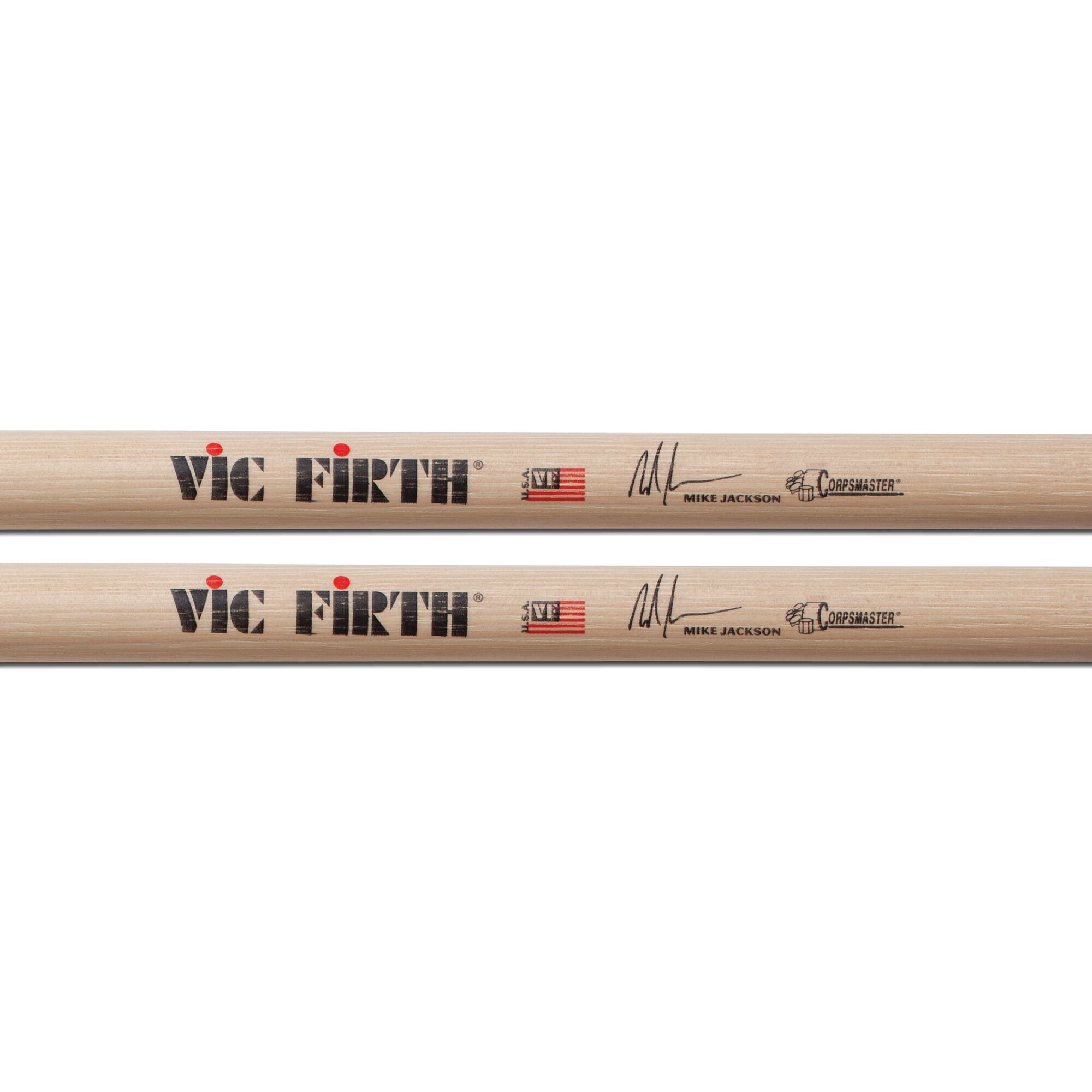 vic-firth-corpsmaster-mike-jackson-signature-snare-drumsticks image 2