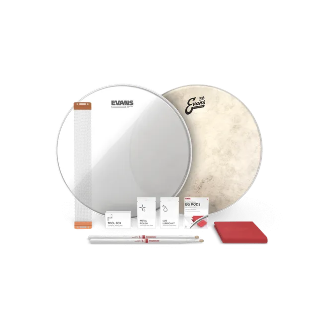 evans-calftone-snare-tune-up-kit-mit-snareteppich-und-sticks image 1