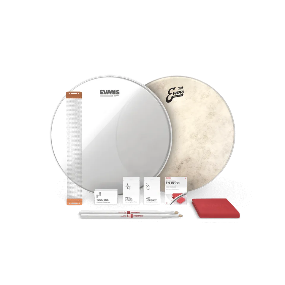 evans-calftone-snare-tune-up-kit-mit-snareteppich-und-sticks image 1