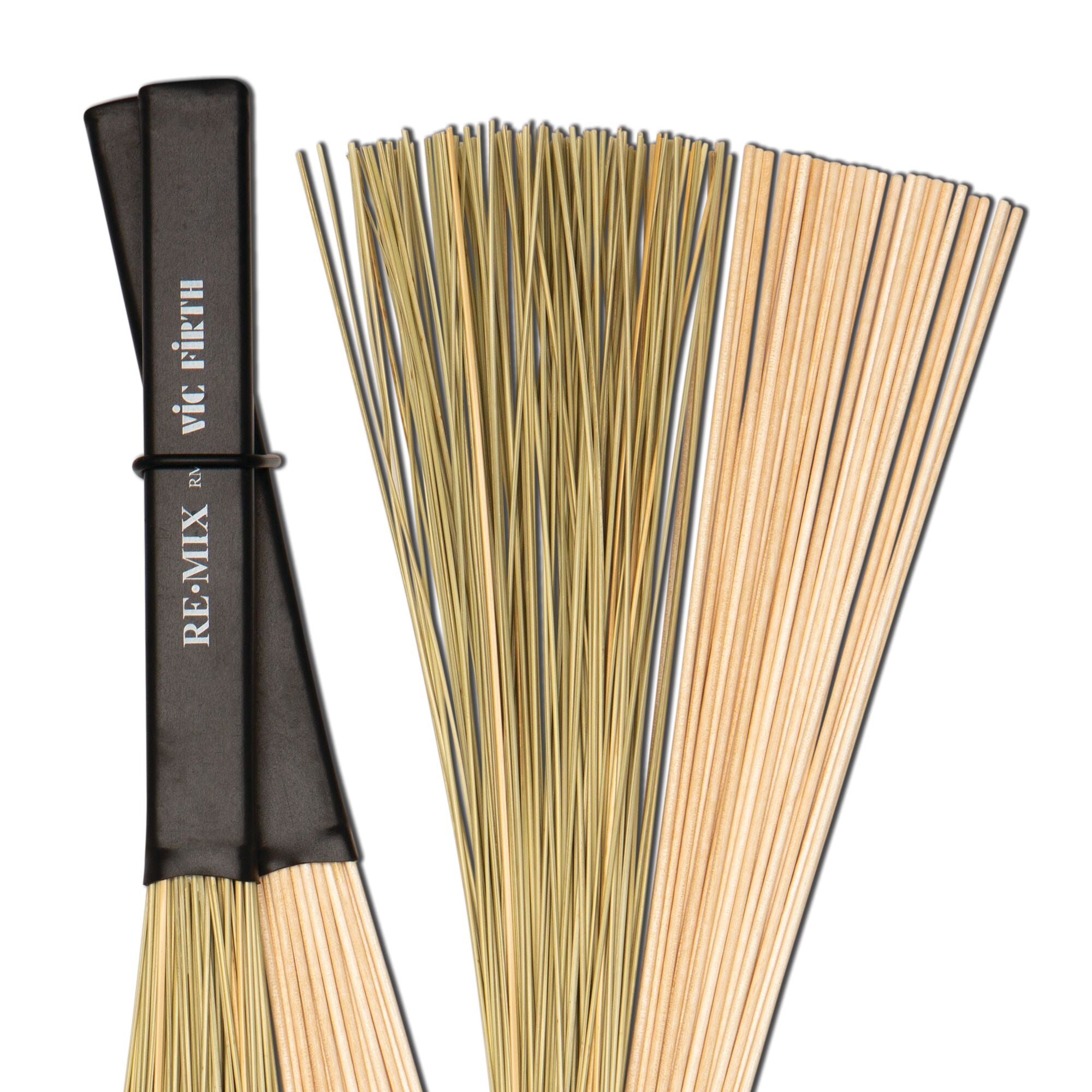 vic-firth-re-mix-2-pair-combo-pack-grass-birch-brushes image 4