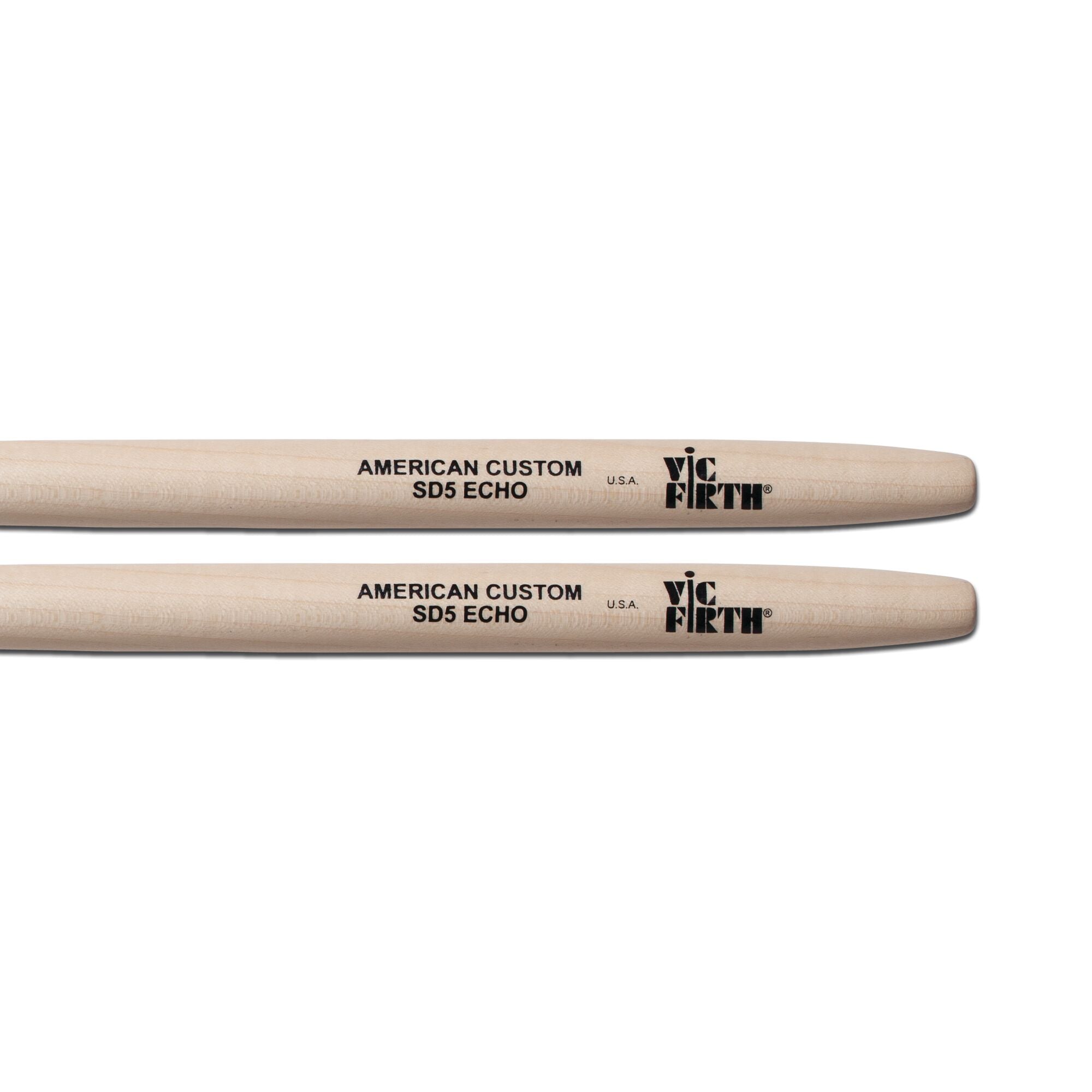 vic-firth-american-custom-sd5-echo-drumsticks-round-tip image 2