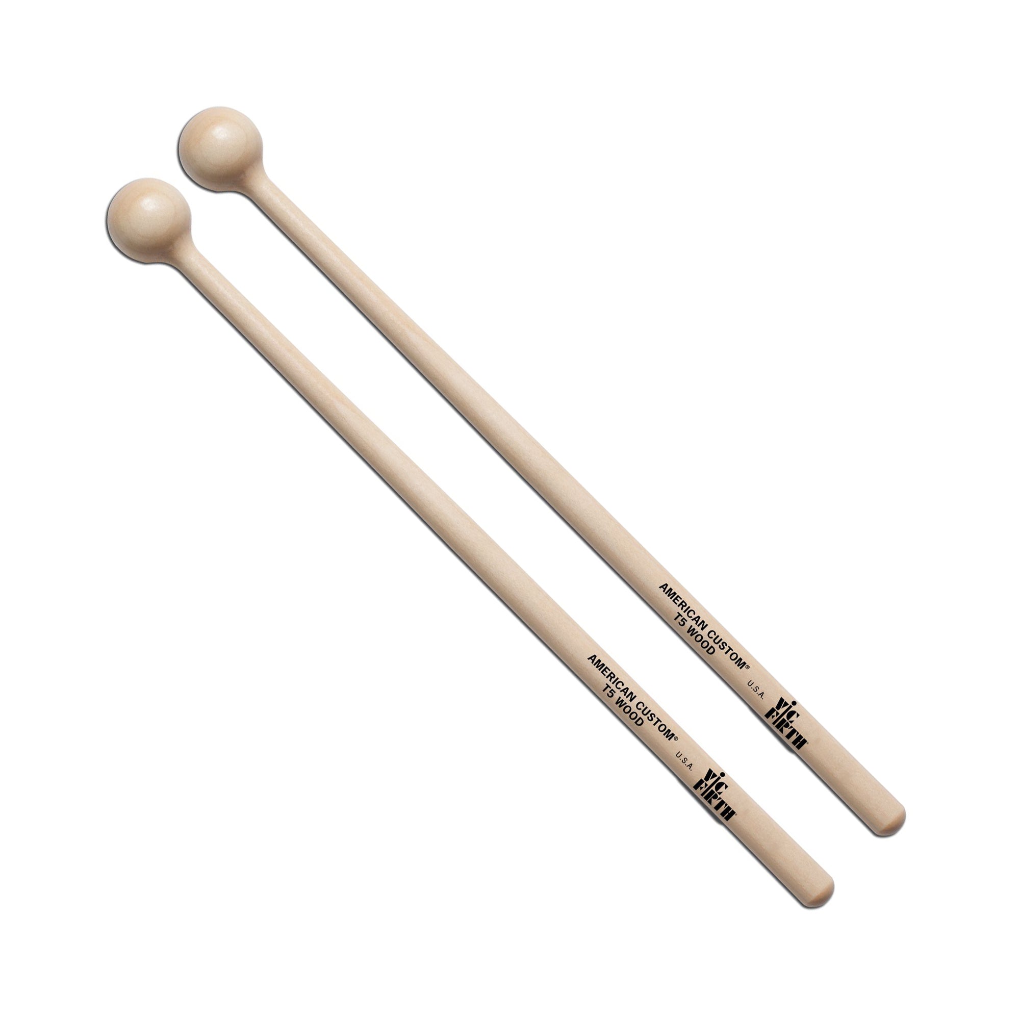vic-firth-t5-american-custom-timpani-mallets-holz-sehr-hart image 1