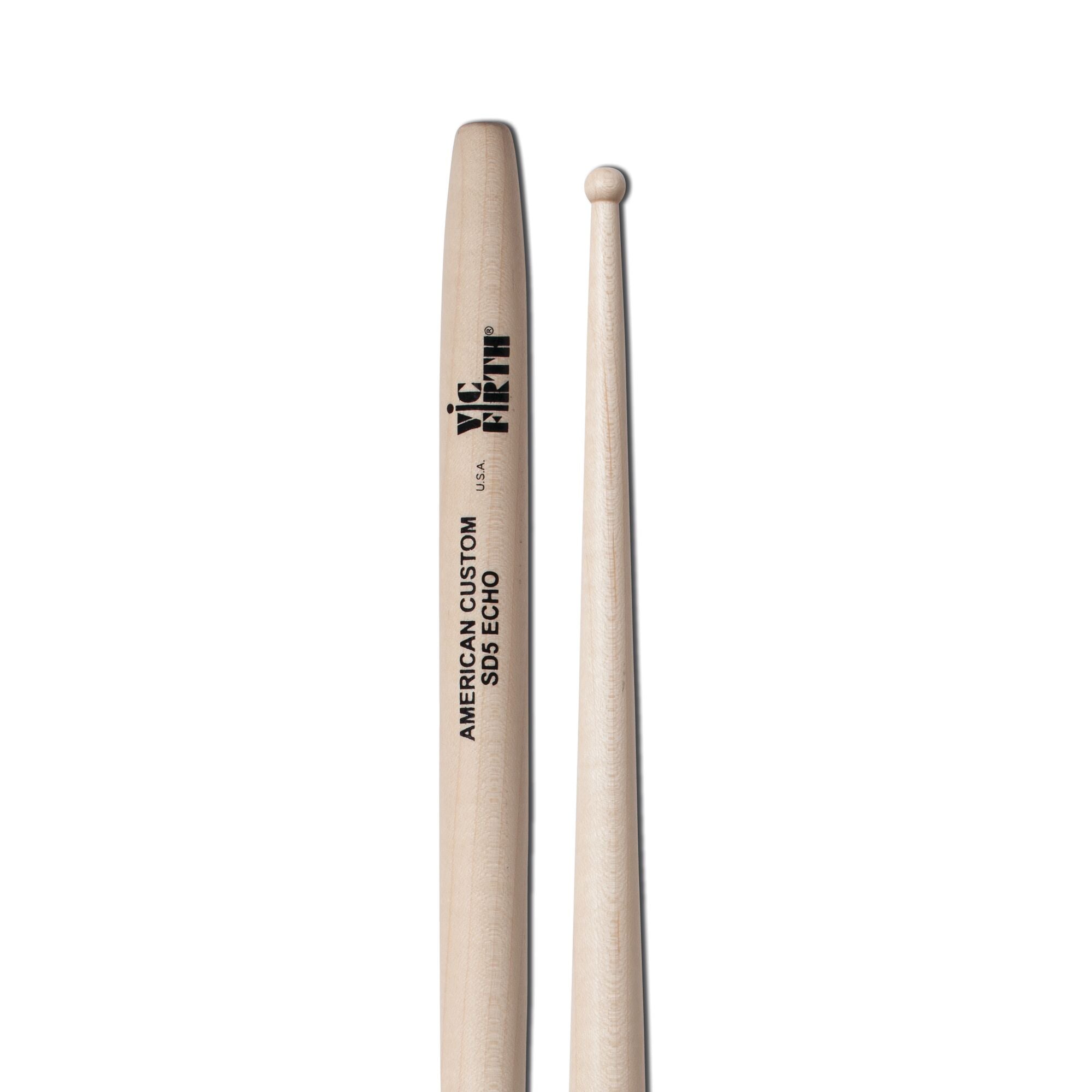 vic-firth-american-custom-sd5-echo-drumsticks-round-tip image 4